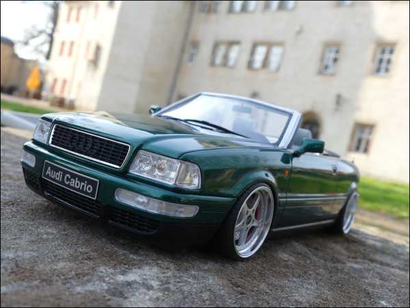 1:18 Audi 80 2.8 V6 Cabrio "GREEN EDITION" + "OZ Mito Alu-Felgen"